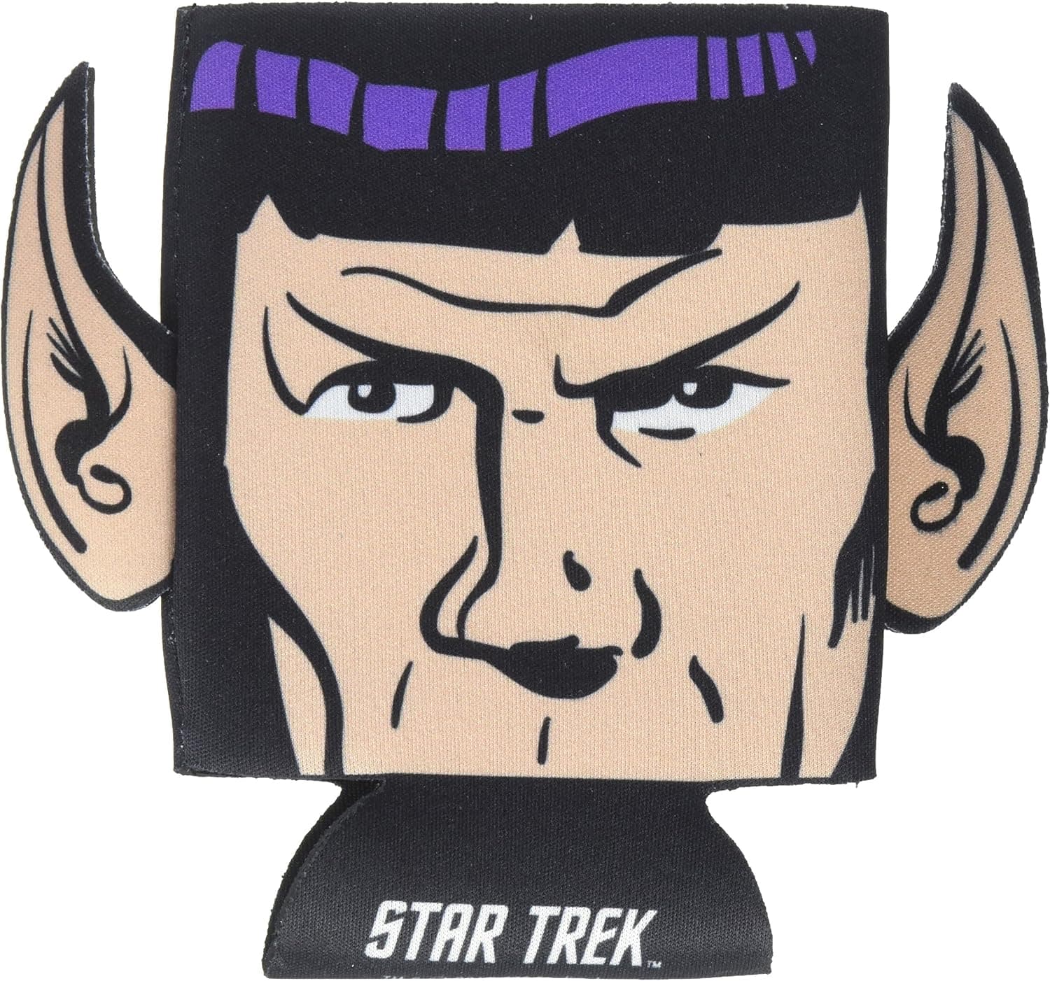 ICUP Star Trek Spock Diecut Ears Huggie/Koozie with Card, Clear