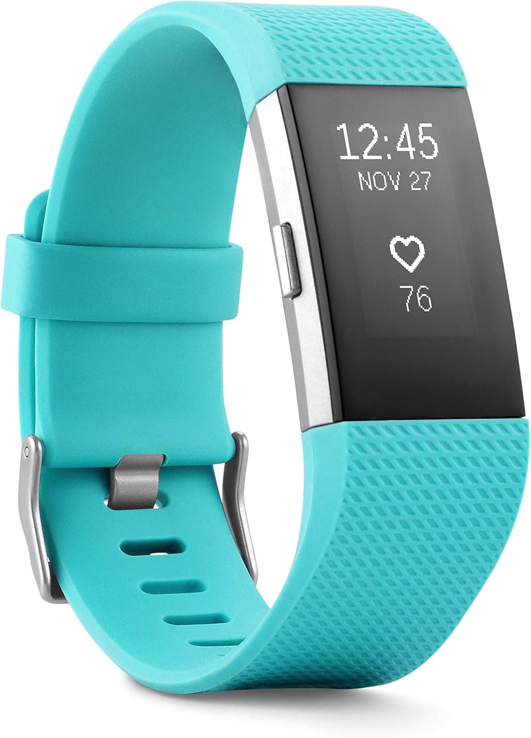 Fitbit Charge 2 Heart Rate + Fitness Wristband, Teal, Small (US Version)