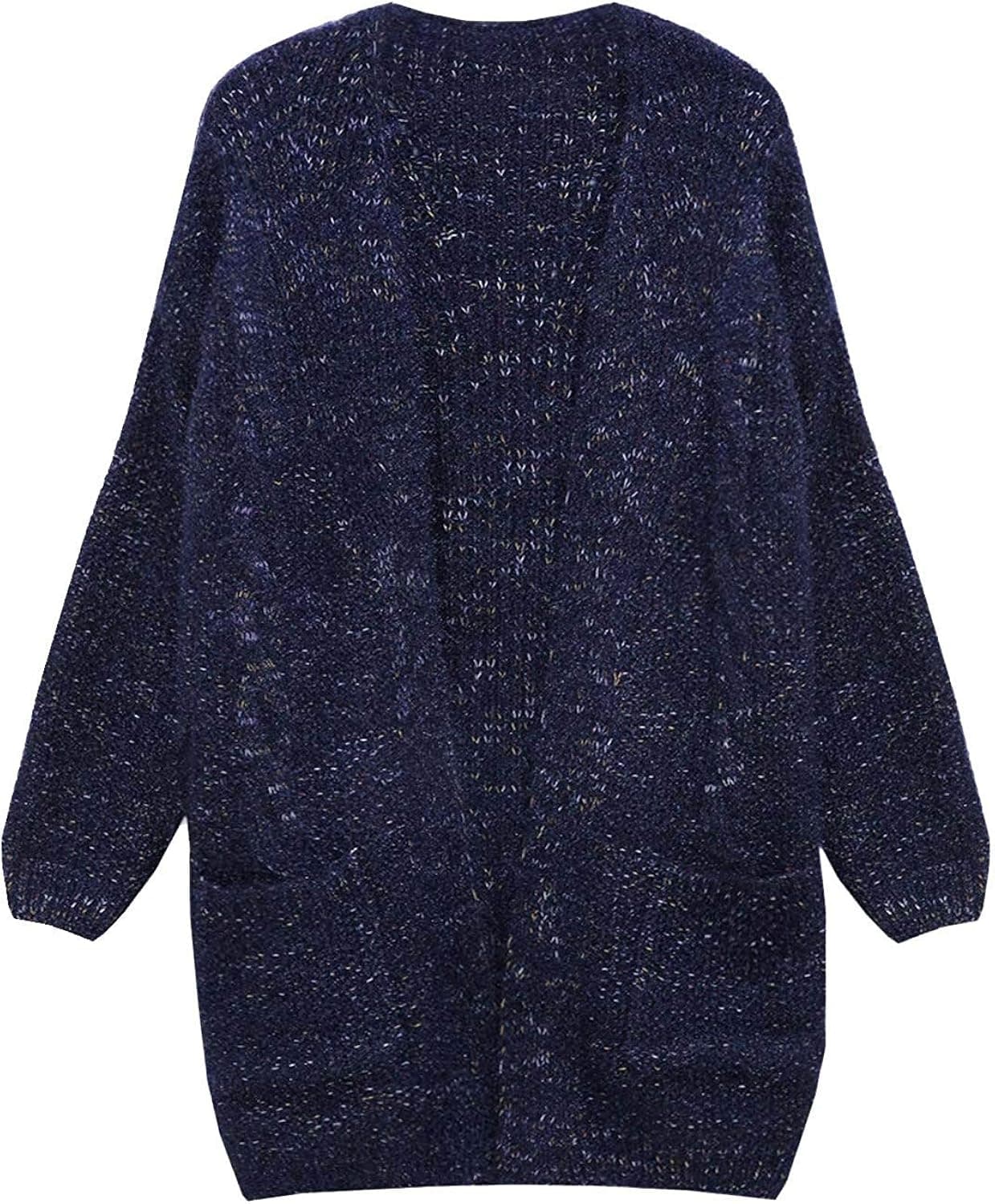 futurino Knit Cardigan Women's Chunky Open Front Outwear Cover Up with Pockets