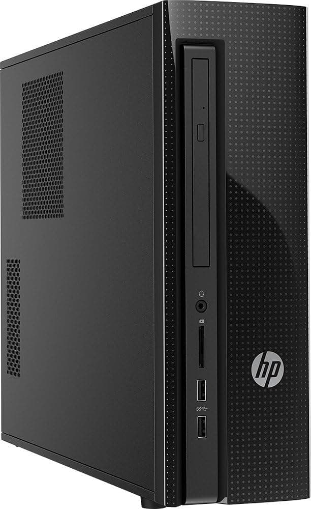 2016 HP Pavilion Slimline 450 Desktop, Intel Celeron Dual-Core 2.41 GHz, 4 GB RAM, 500 GB HDD, WiFi, DVD, Windows 10 Pro (Certified Refurbished)