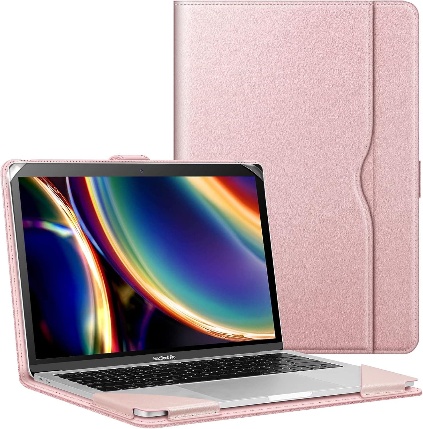 Fintie Sleeve Case Cover for MacBook Air 13.6 A2681 M2 (2022), MacBook Air 13 A2237(M1)/A2179/A1932 (2018-2021), MacBook Pro 13 A2338(M2 M1)/A2251/A2289/A2159/A1989/A1706/A1708 (2016-2022), Rosegold