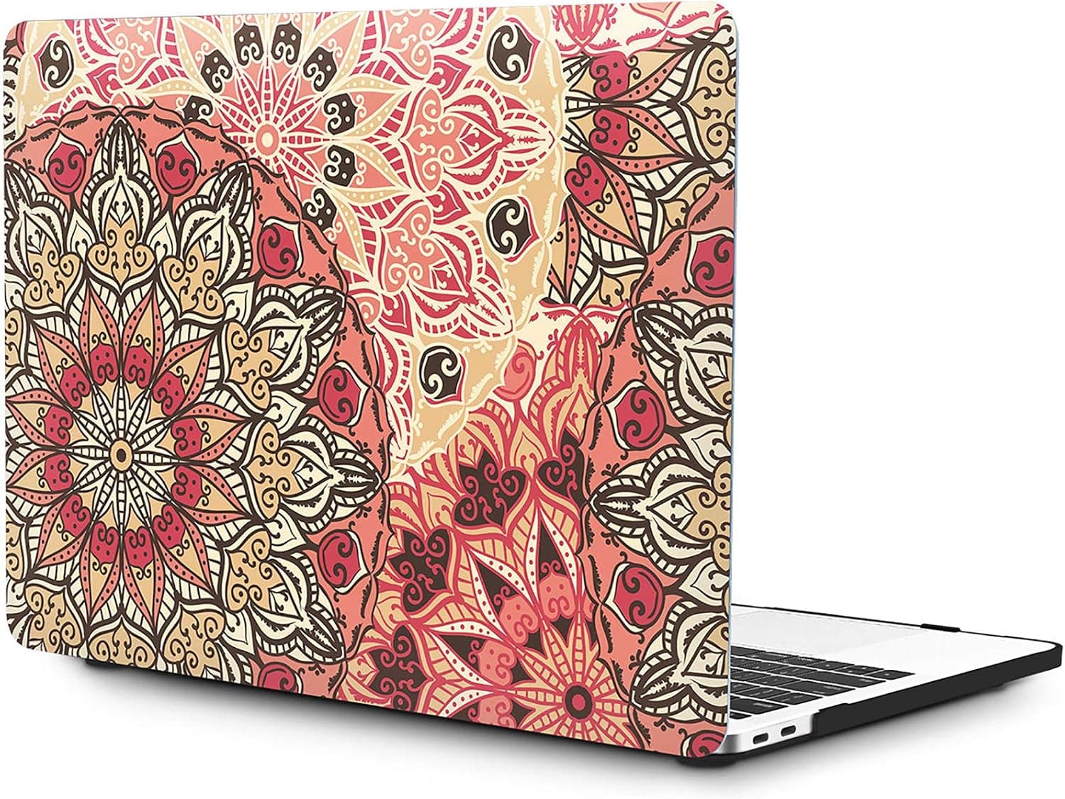 OneGet Laptop Case for MacBook Air 13 Inch Case 2018 A1932 Painting Flower Pattern Plastic Hard Shell Cover with HD Screen Protector & TPU Keyboard Cover for 2018 MacBook Air 13 A1932 (F19)