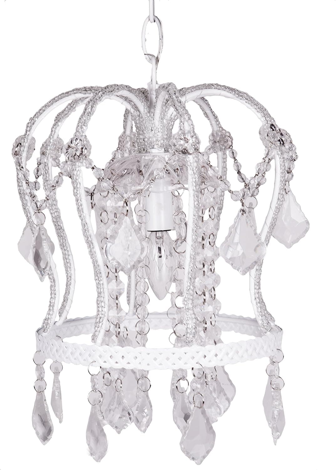 Tadpoles Crown Chandelier, White