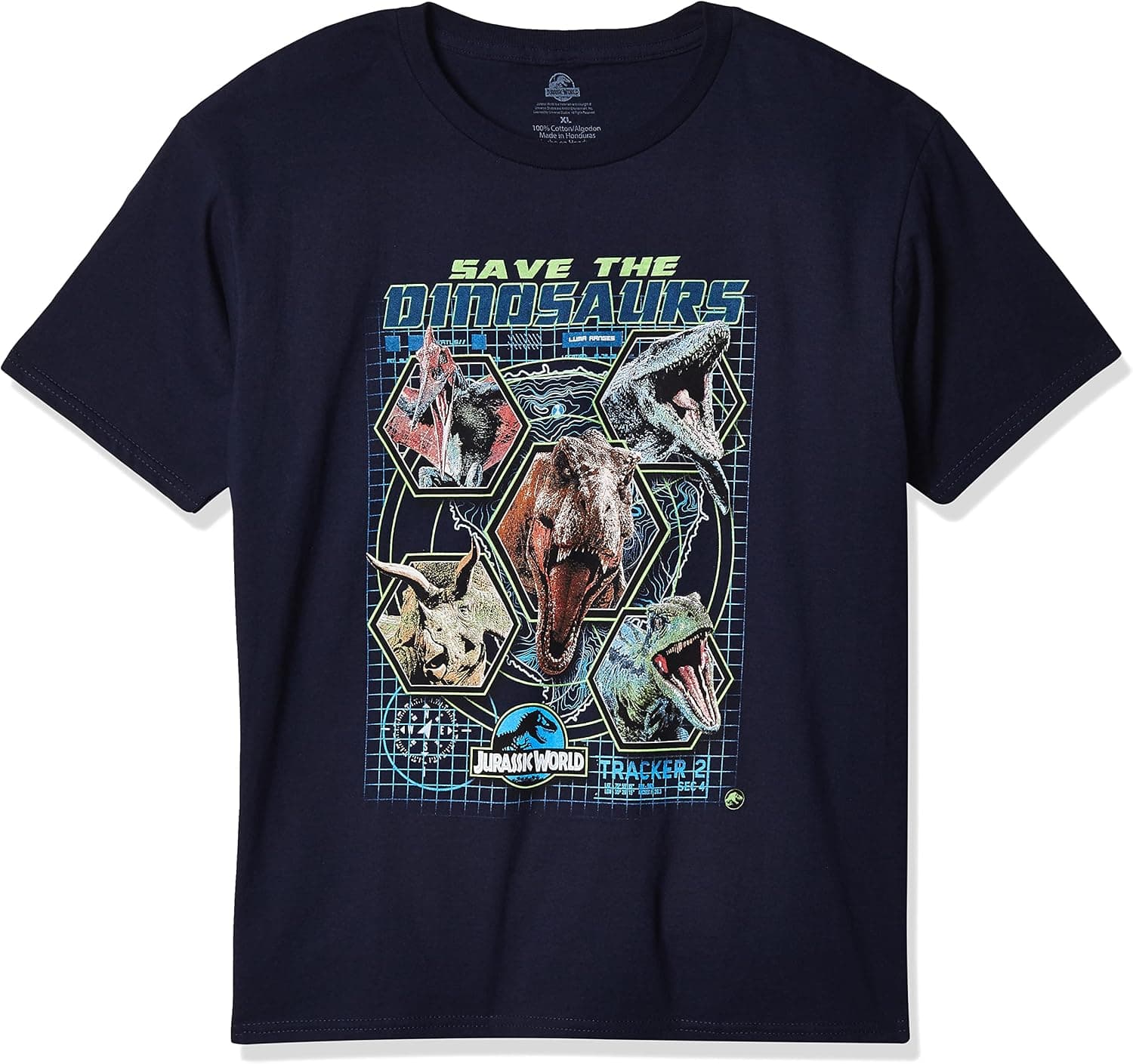 Jurassic World Boys 2 Save The Dinosaurs Short Sleeve T-Shirt