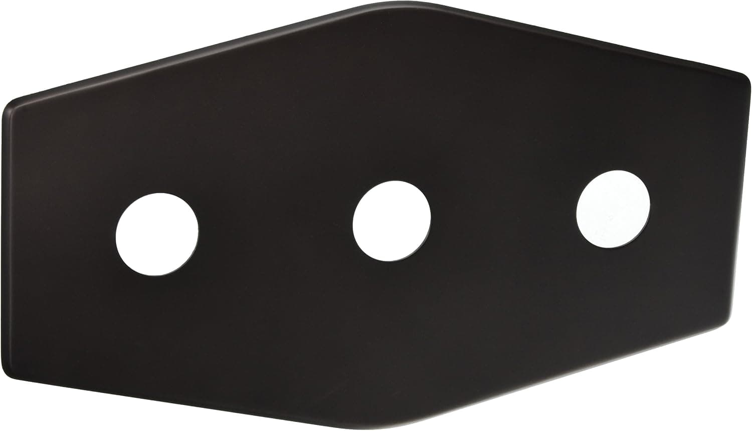 Westbrass Three-Hole Remodel Plate, Oil Rubbed Bronze, D505-12