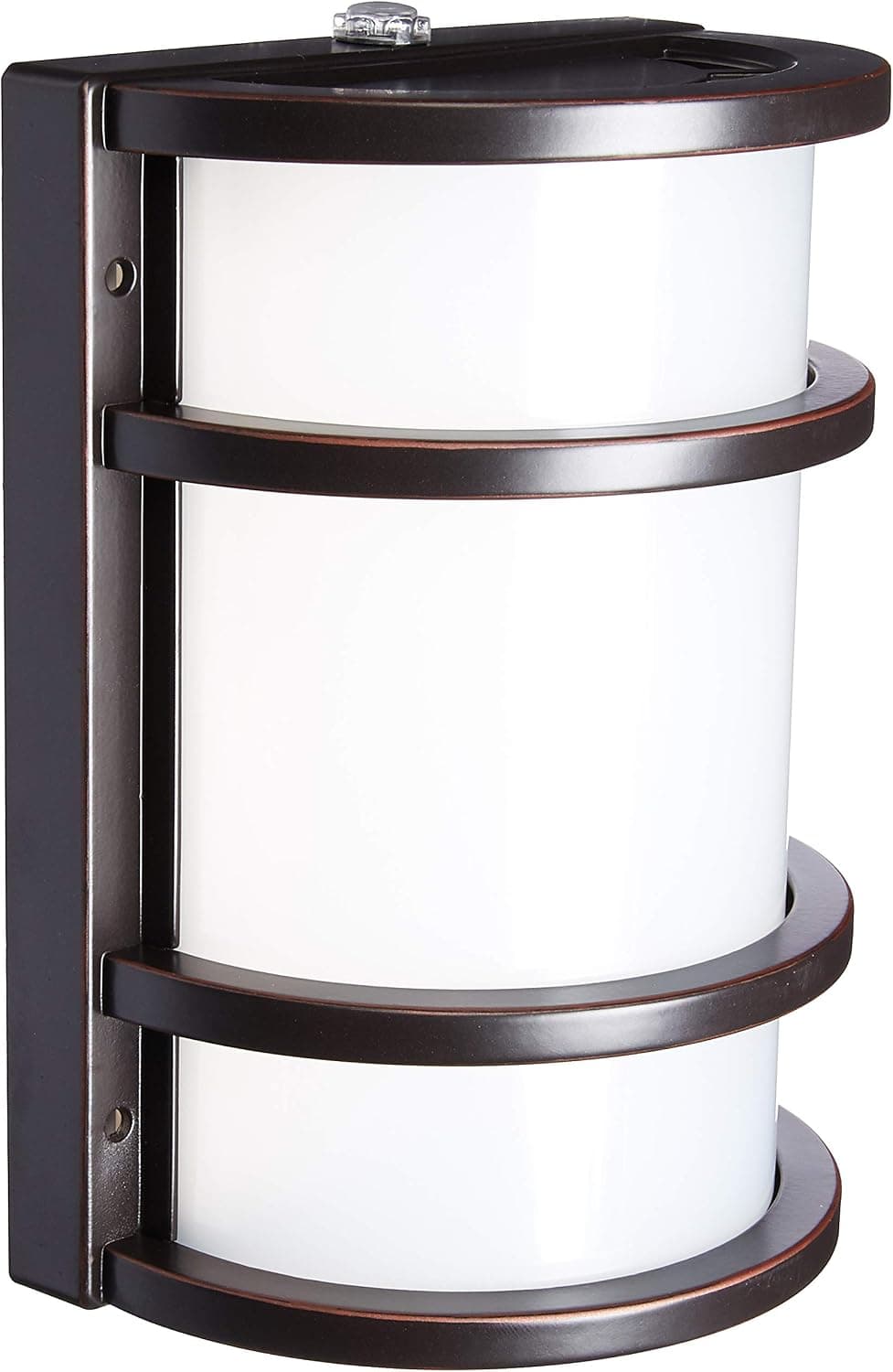Feit Electric - Dusk to Dawn LED Bronze Half Moon Security Outdoor Wall Light, 5000K (73702)