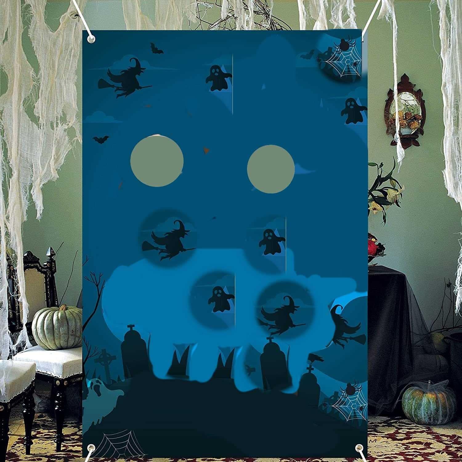 PANTIDE Halloween Wizard Potter Photo Door Banner Backdrop Props Face Photography Background Banner Decor Magical Wizard Halloween Theme Party Decorations Carnival Games for Kids Photo Booth Props