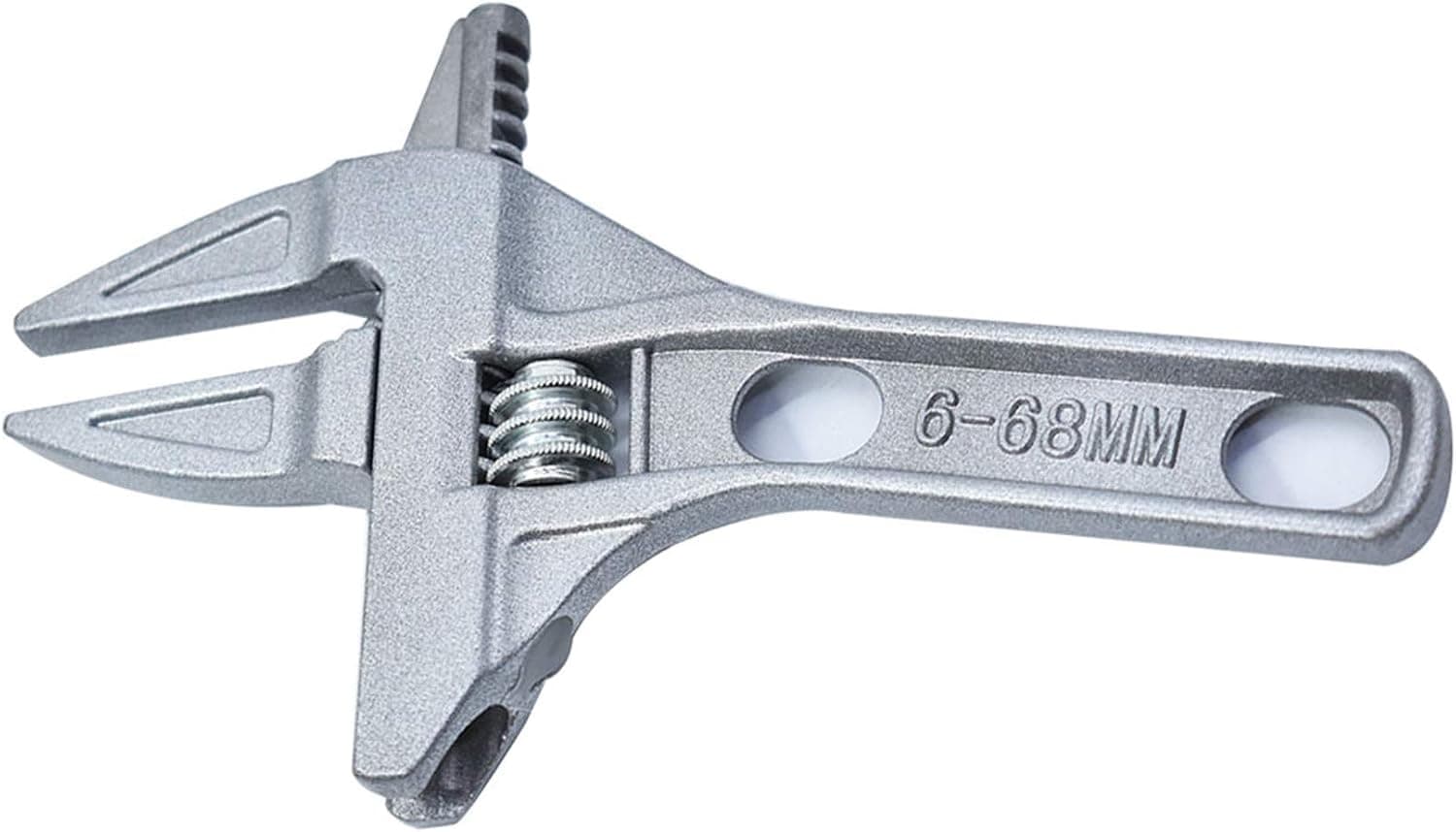 TINVHY Adjustable Large Opening Spanner with Short Handle 6-68mm Extra Wide Jaw Wrench Repair Tool Professional Plumbing Nut Disassembly Home Hand Tools
