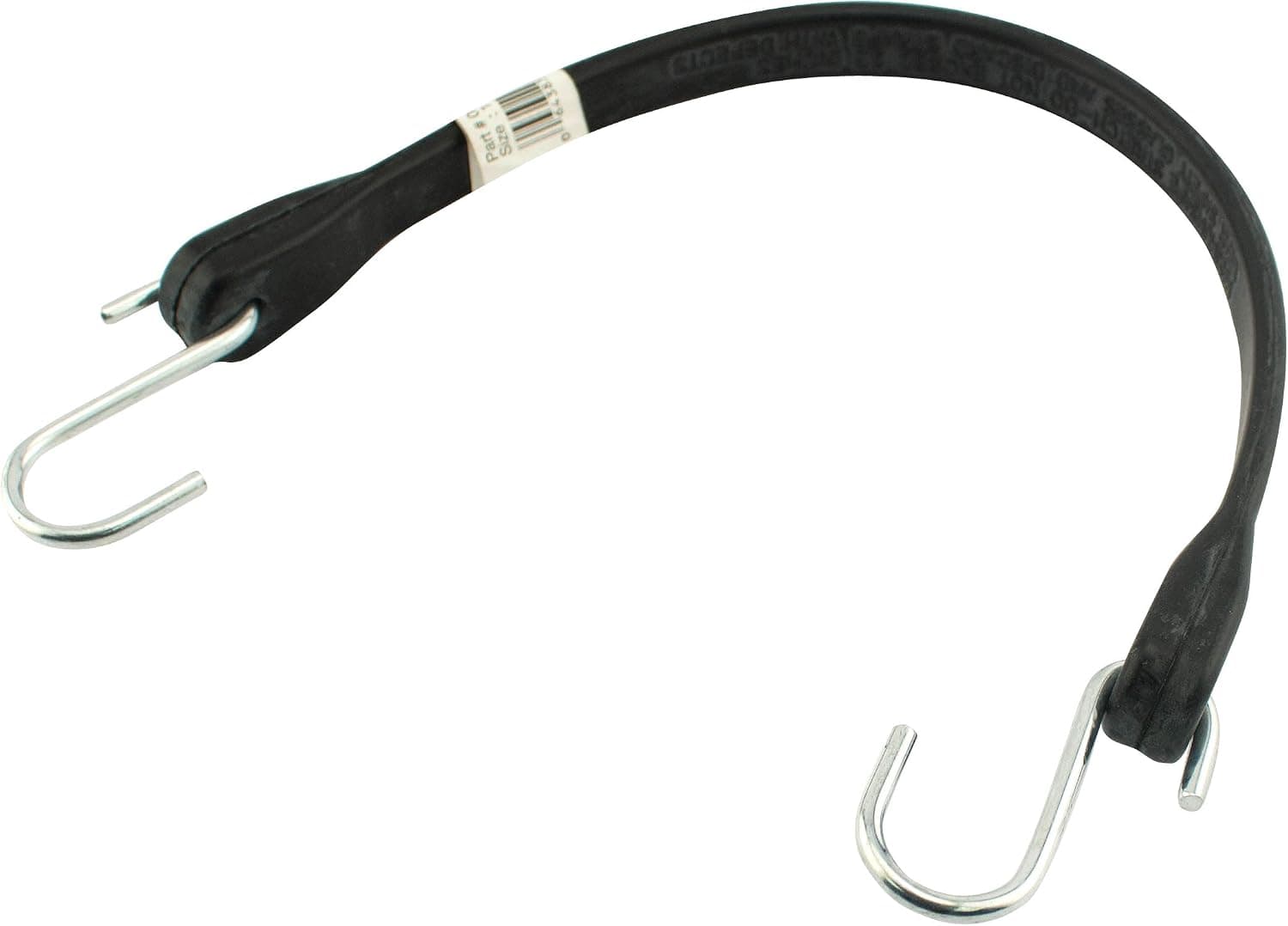 Erickson 06712 15" Long Industrial Natural Rubber Tarp Strap with Metal Hooks