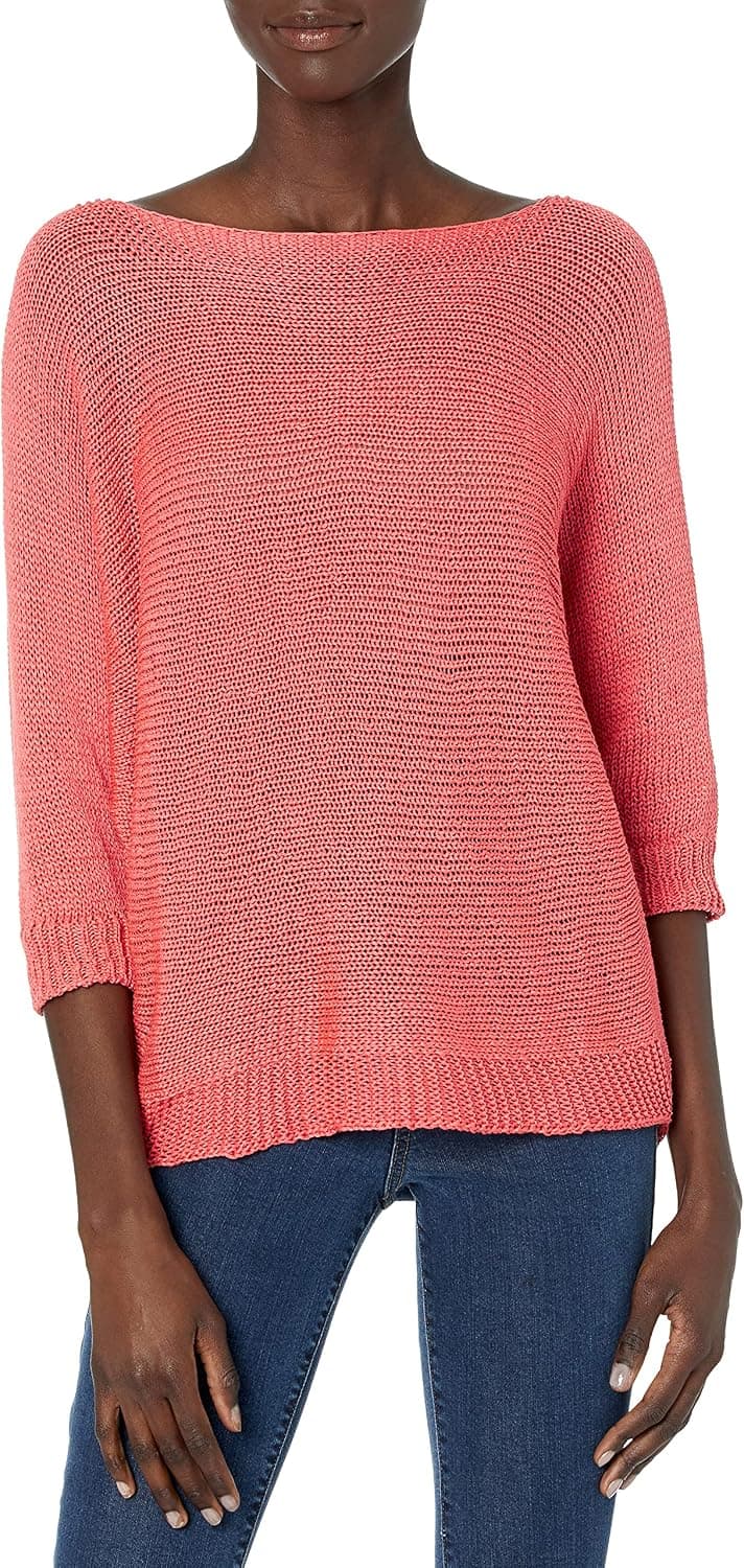 M Made in Italy Women's Knit Scoop Neck Sweater
