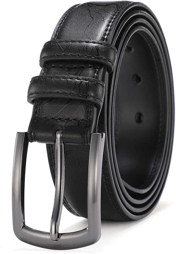 Mens Belts Leather Big and Tall Dress Belts for Men Brown Black Tan Boys Belt 1.25 inch Width COOLERFIRE