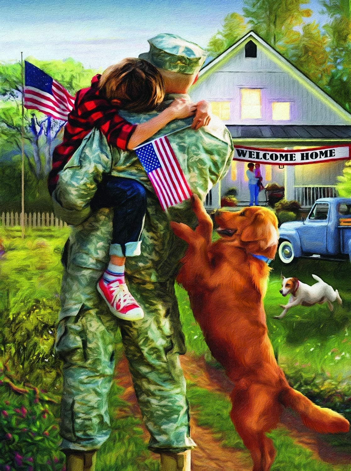 A Warm Welcome Home 1000 pc Jigsaw Puzzle by SUNSOUT INC
