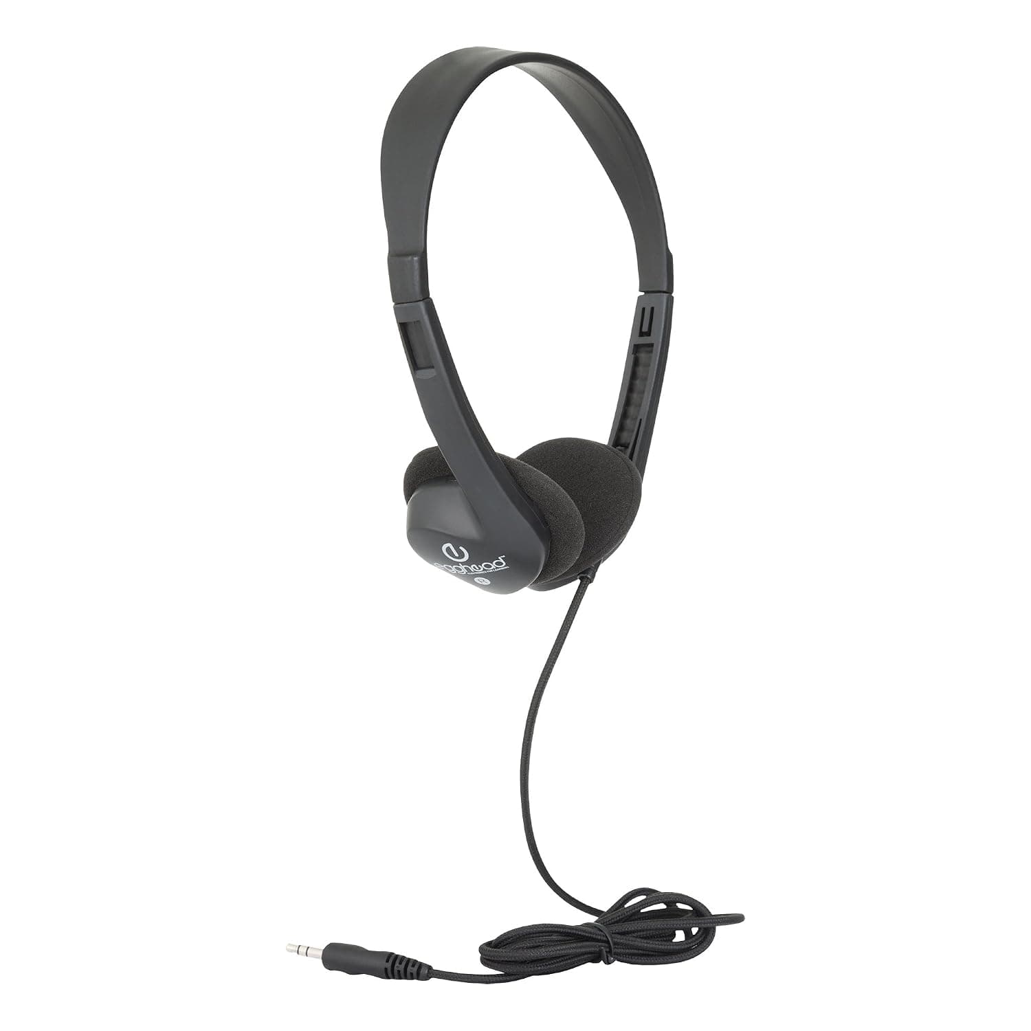Egghead EGG-IAG-1000FA-BK-SO Stereo School Headphones with Heavy Duty Cord, Black