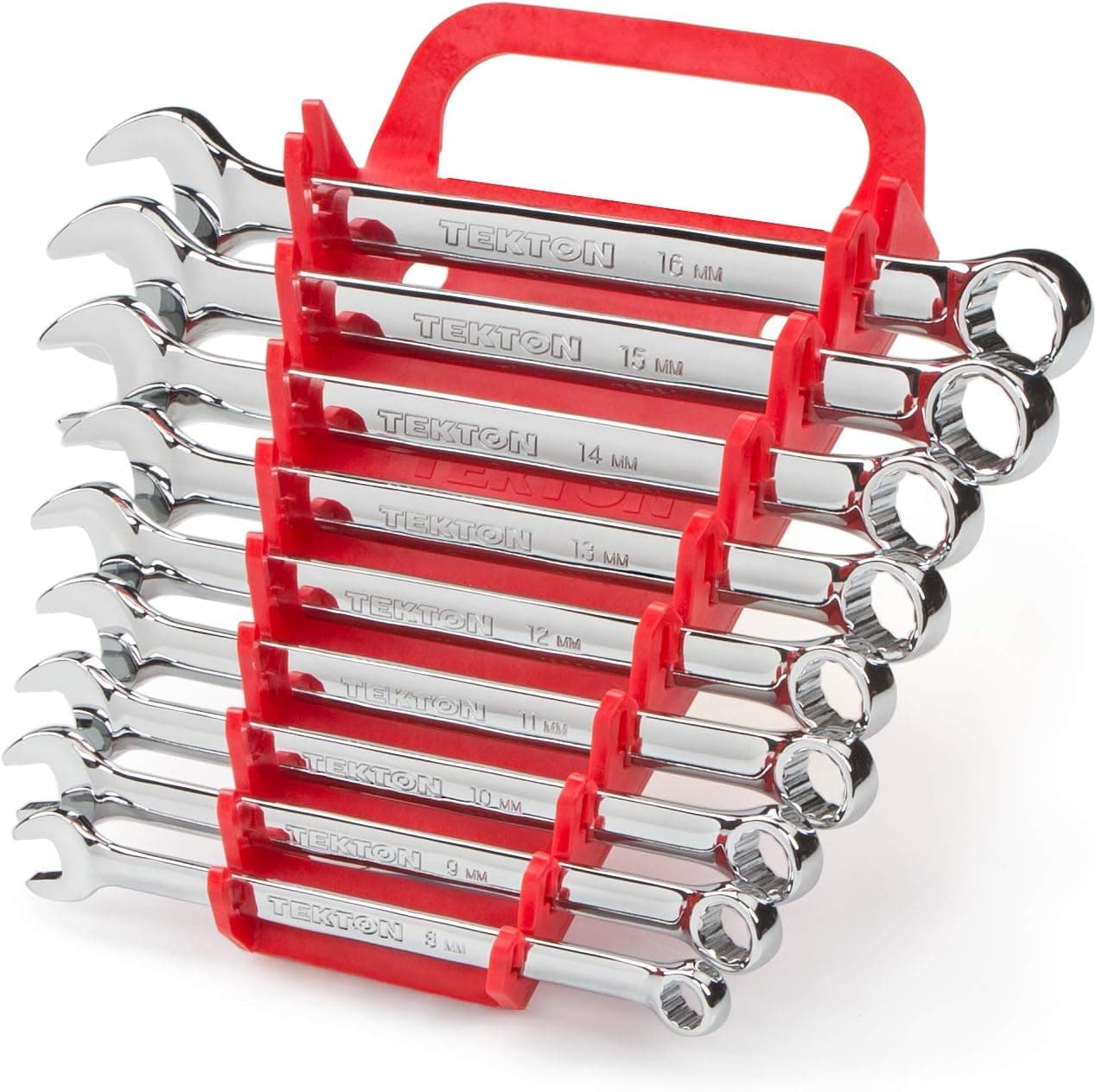 TEKTON Combination Wrench Set, 9-Piece (8-16 mm) - Keeper | 18785