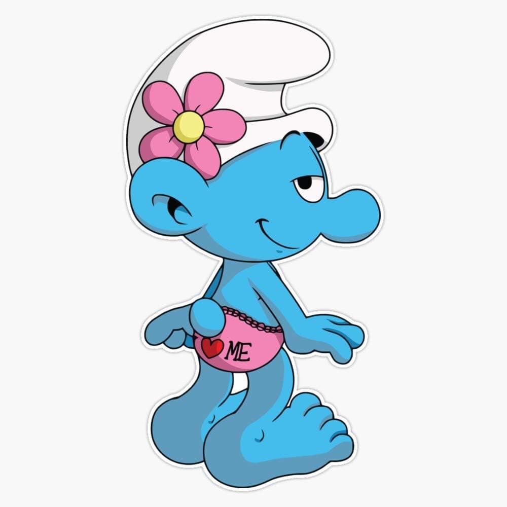 Leyland Designs Vanity Smurf Sticker Outdoor Rated Vinyl Sticker Decal for Windows, Bumpers, Laptops or Crafts 5"