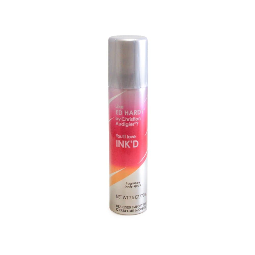 Parfums De Coeur Ink'd Fragrance Deodorant Body Spray for Women, 2.5 Ounce, INK25