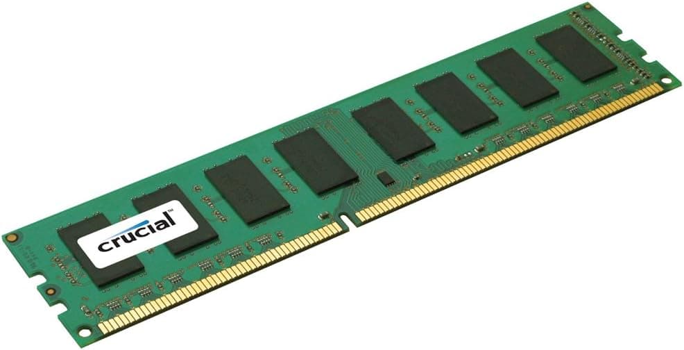 Crucial Technology CT25672BA1339 2 GB 240-pin DIMM DDR3 PC3-10600 CL=9 Unbuffered ECC DDR3-1333 1.5V 256Meg x 72 Memory