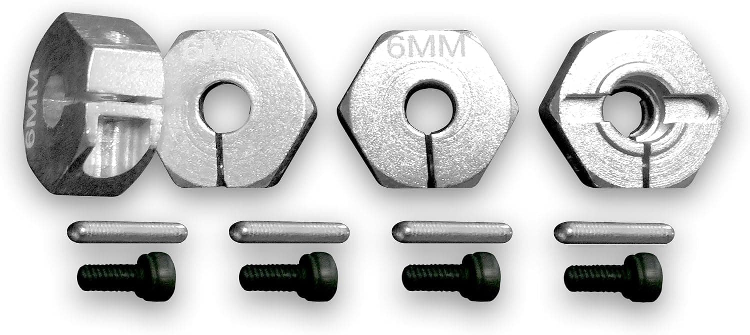 FireBrand RC • Locking Hex Hub Extender, 6MM (Set of 4)