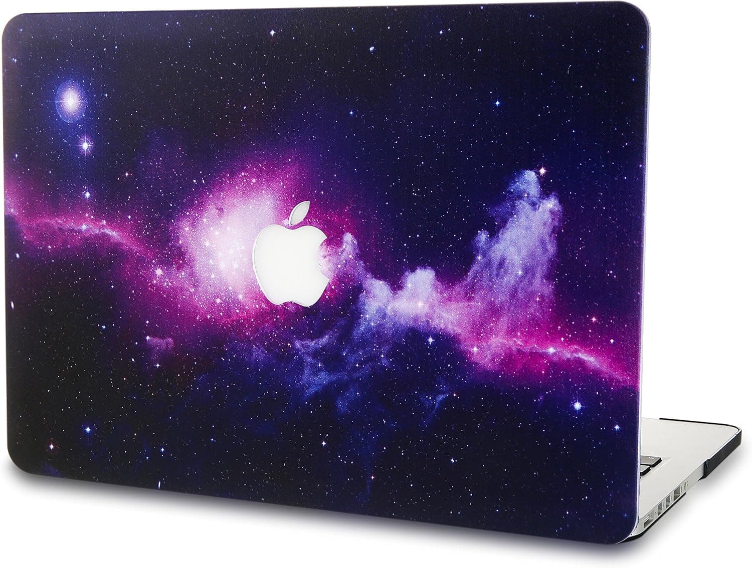 KEC MacBook Pro 15 Inch Case (CD Drive) Plastic Hard Shell Cover A1286 Space Galaxy (Purple)