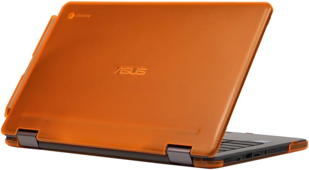 mCover Hard Shell Case for 11.6-inch ASUS Chromebook Flip C213SA Series Laptop - Orange