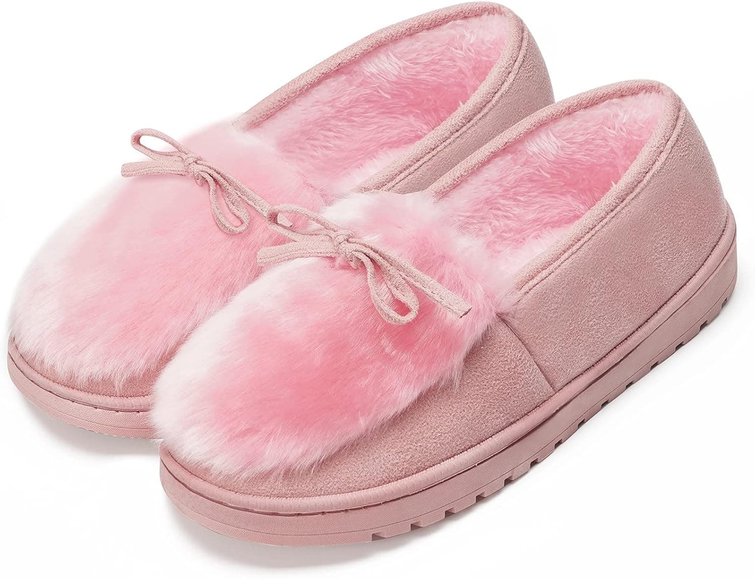 Gaatpot Women Slippers with Warm Faux Fur Lining