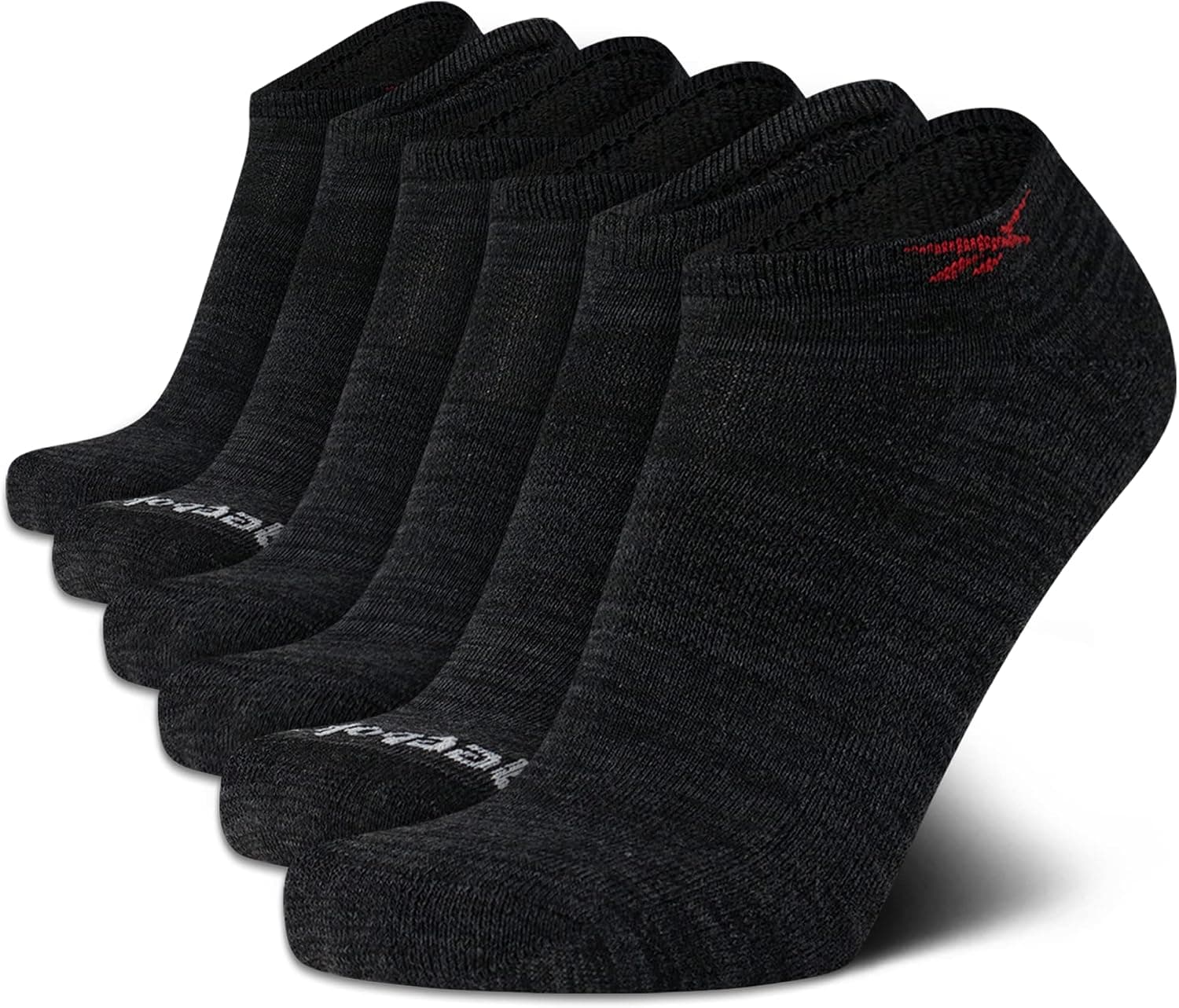 Reebok Men's Breathable No-Show Low Cut Basic Cushion Socks (6 Pack)