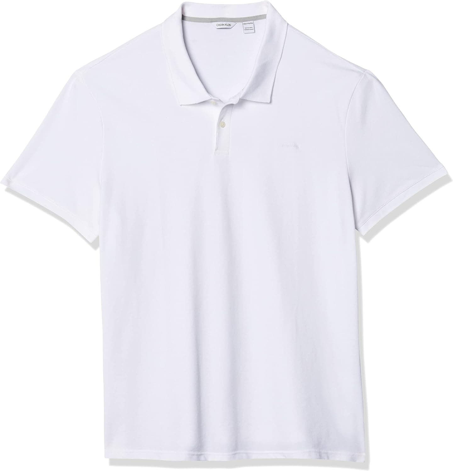 Calvin Klein Men's Short Sleeve Pique Cotton Polo Shirt