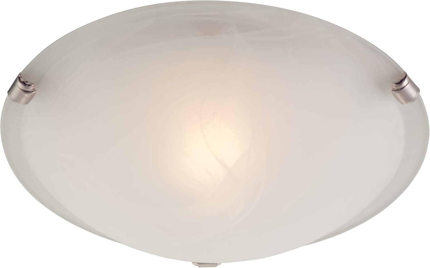 Westinghouse Lighting 66297 Flush Mount, 1 Pack, Brushed Nickel,White