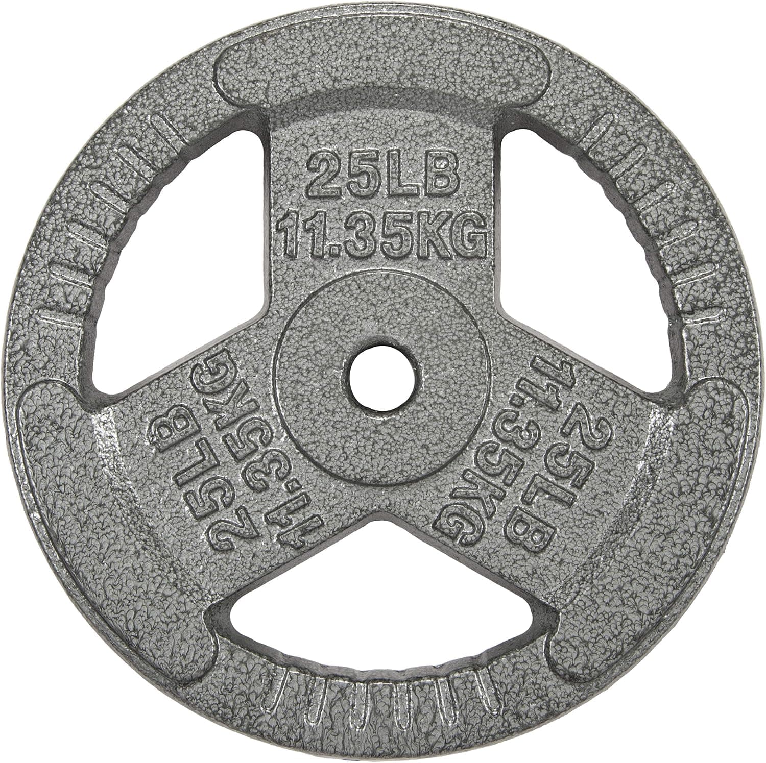BalanceFrom Cast Iron Plate Weight Plate for Strength Training and Weightlifting, Olympic or Standard
