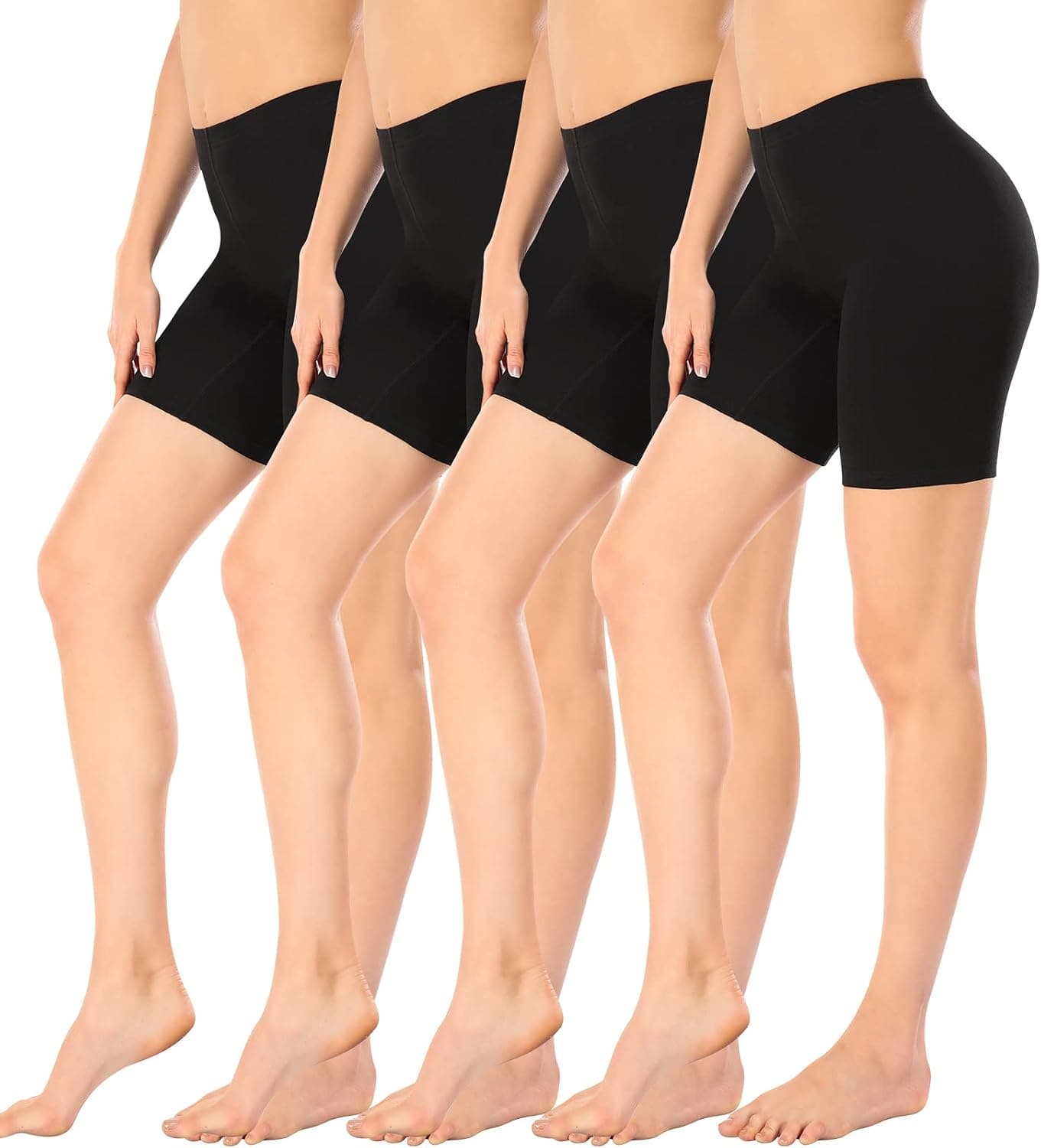 Boy Shorts Underwear for Women Cotton Biker Shorts Women 8 In Long Leg Boyshorts Panties Anti Chafing (Regular & Plus size)