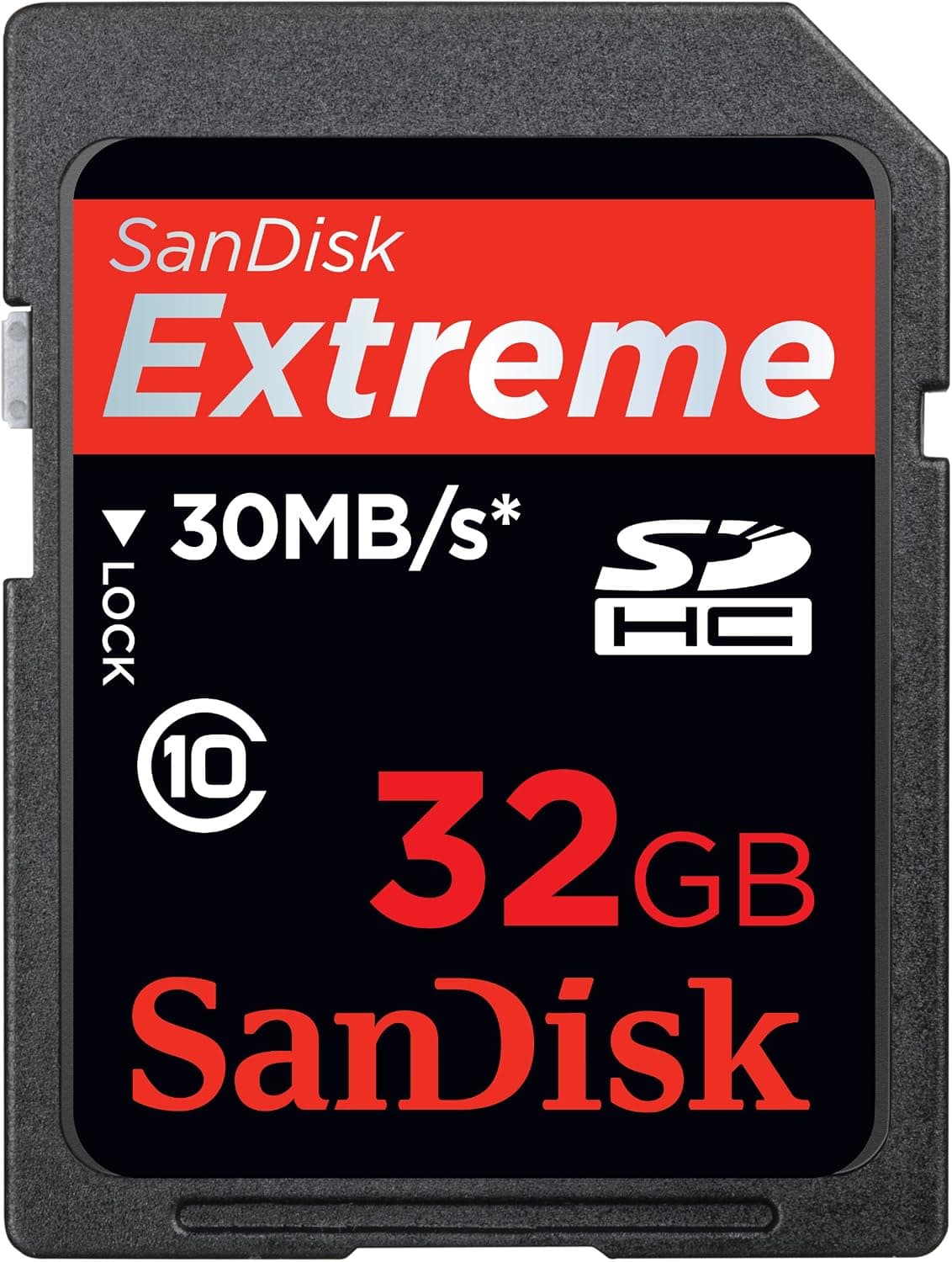 SanDisk Flash 32 GB SDHC Flash Memory Card SDSDX3-032G (Black)