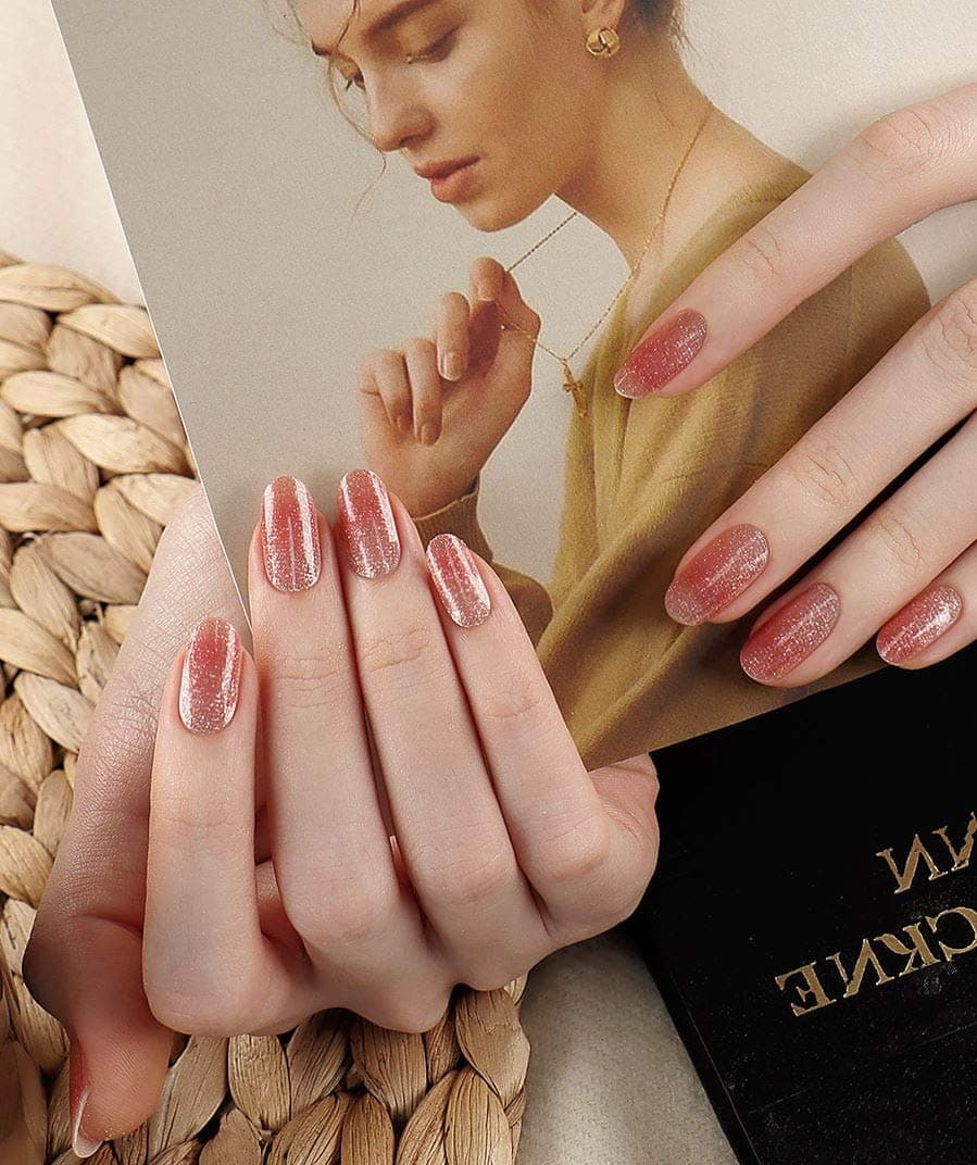 ZINIPIN KB nail Art Polish Stickers Full nail Wraps Decal Strips Adhesive False nail STICKERS Design Manicure Set with 1Pc Nail Buffers Files and Cleansing Pad for Women 22PCS… (KB085)