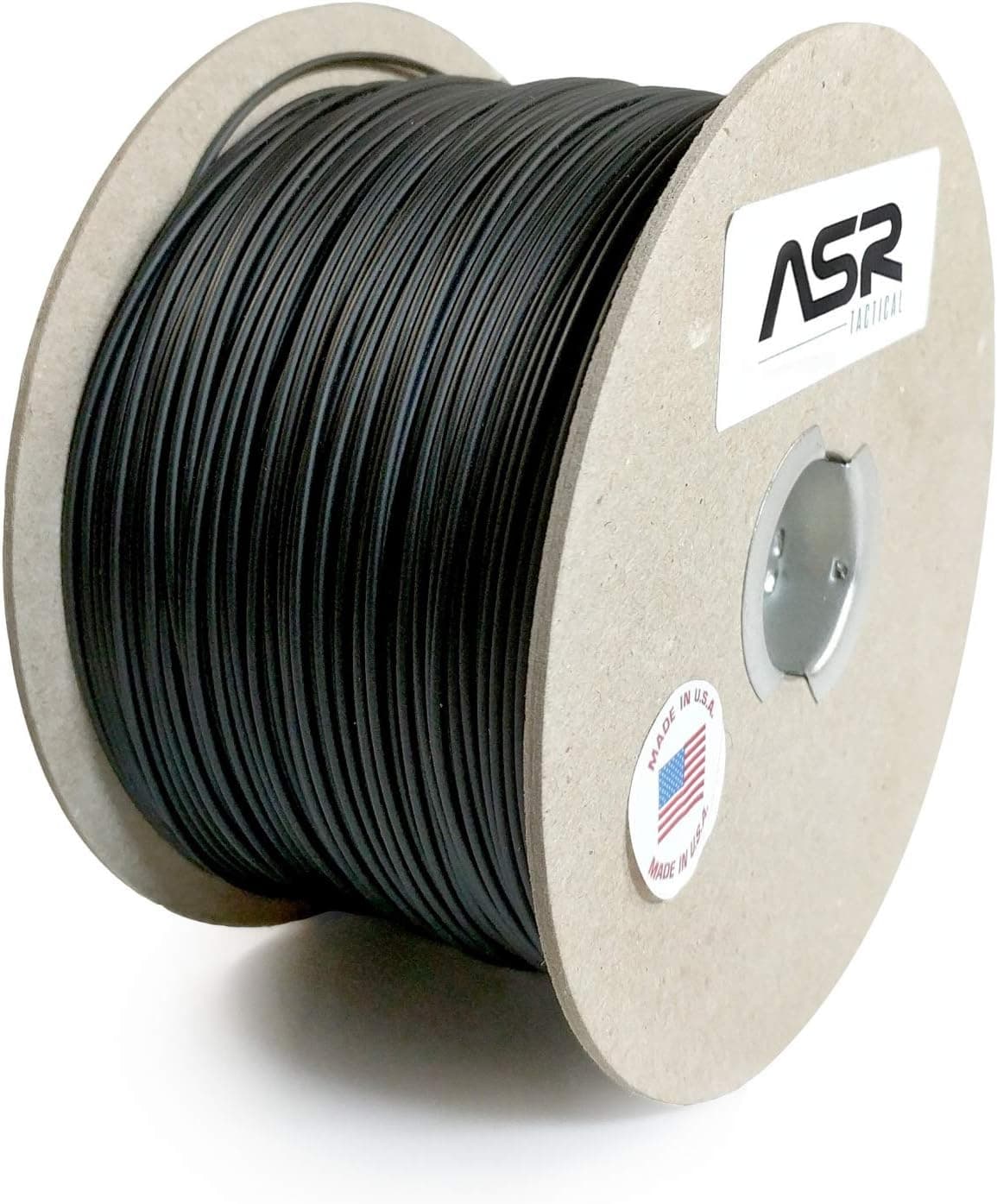 ASR Tactical Braided Kevlar 200lb Strength Survival Cord Rope - 25ft Black