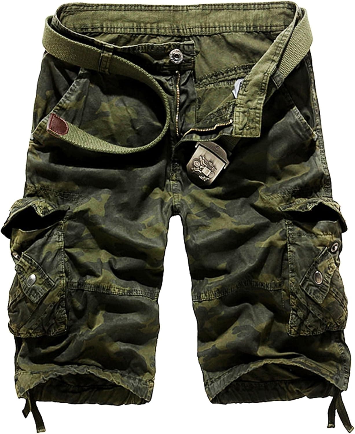 AOYOG Men's Camo Cargo Shorts Cotton