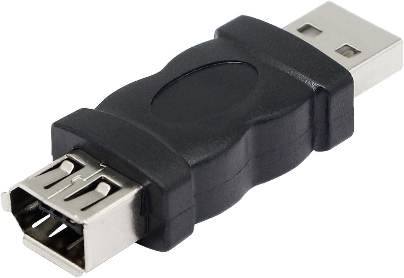 CERRXIAN Firewire IEEE 1394 6 Pin Female to USB Male Adapter Convertor for Printer, Digital Camera, PDA, Scanner, Hard Disk