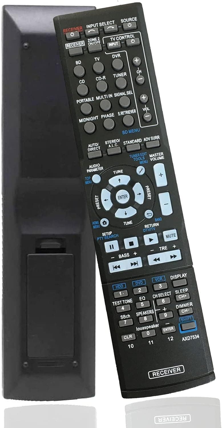 Replaced Remote Control Compatible for Pioneer AXD7354 VSX-519V VSX-521-K VSX-1023 VSX-1024-K Home Theater AV A/V Audio/Video Receiver System