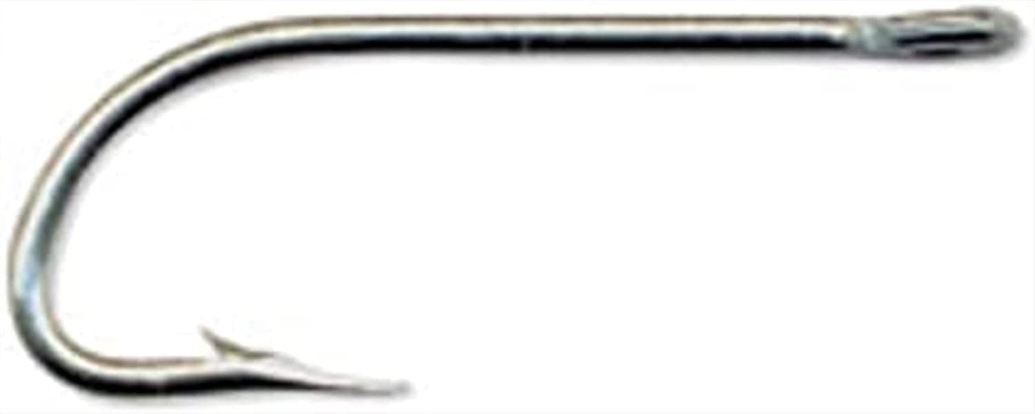 Mustad Classic 5 Extra Strong Turned Down Ball Eye Hollow Point Duratin Limerick Hook (Pack of 10)