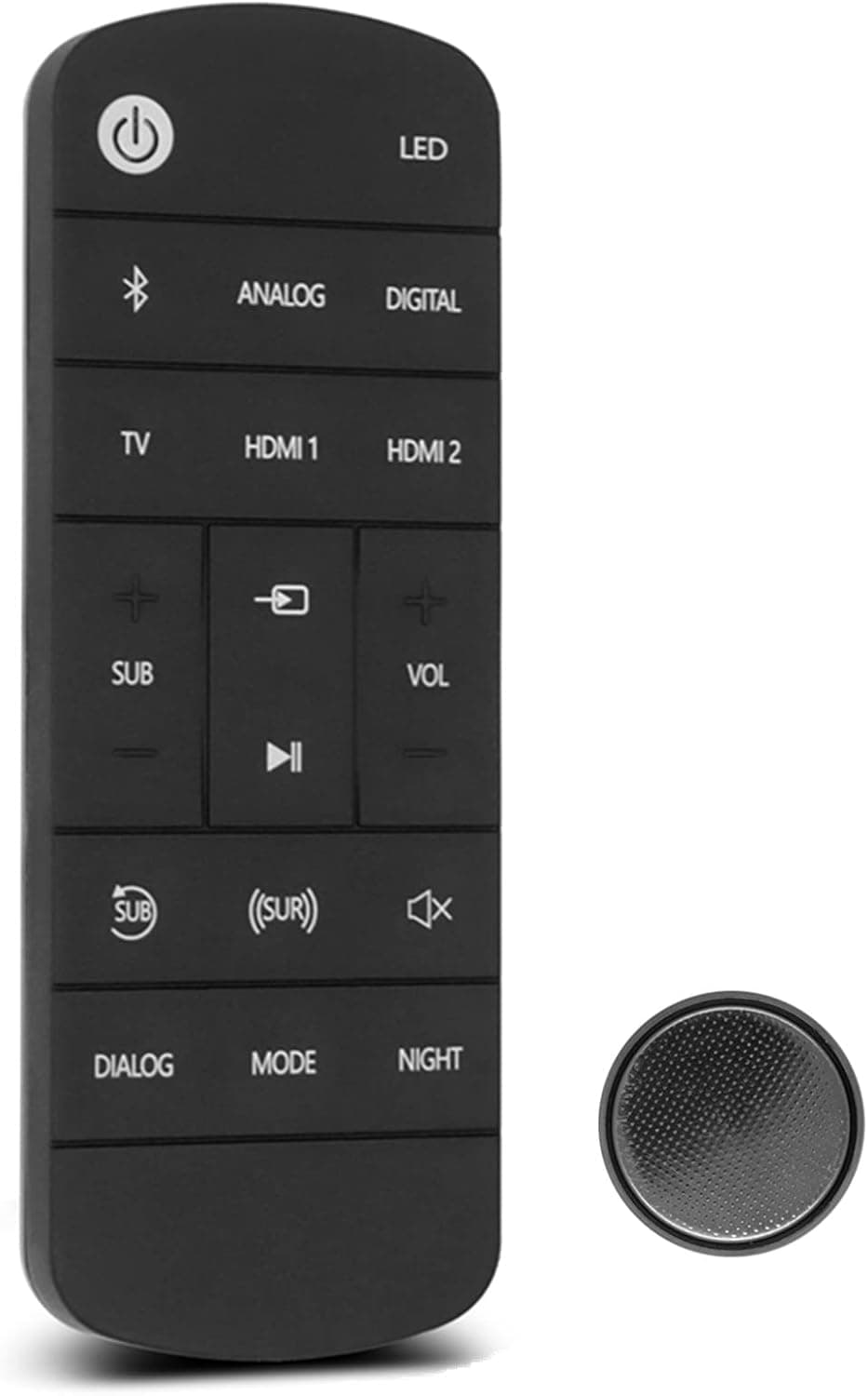 New Remote Control with Coin Battery Fit for Klipsch Cinema 700 3.1 Dolby Atmos Sound Bar