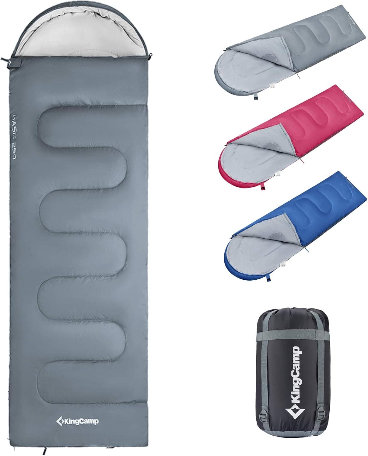 KingCamp Sleeping Bag Great for Kids, Boys, Girls, Teens & Adults Indoor & Outdoor Use Ultralight and Compact Sleep Bags are Perfect for Hiking, Backpacking & Camping