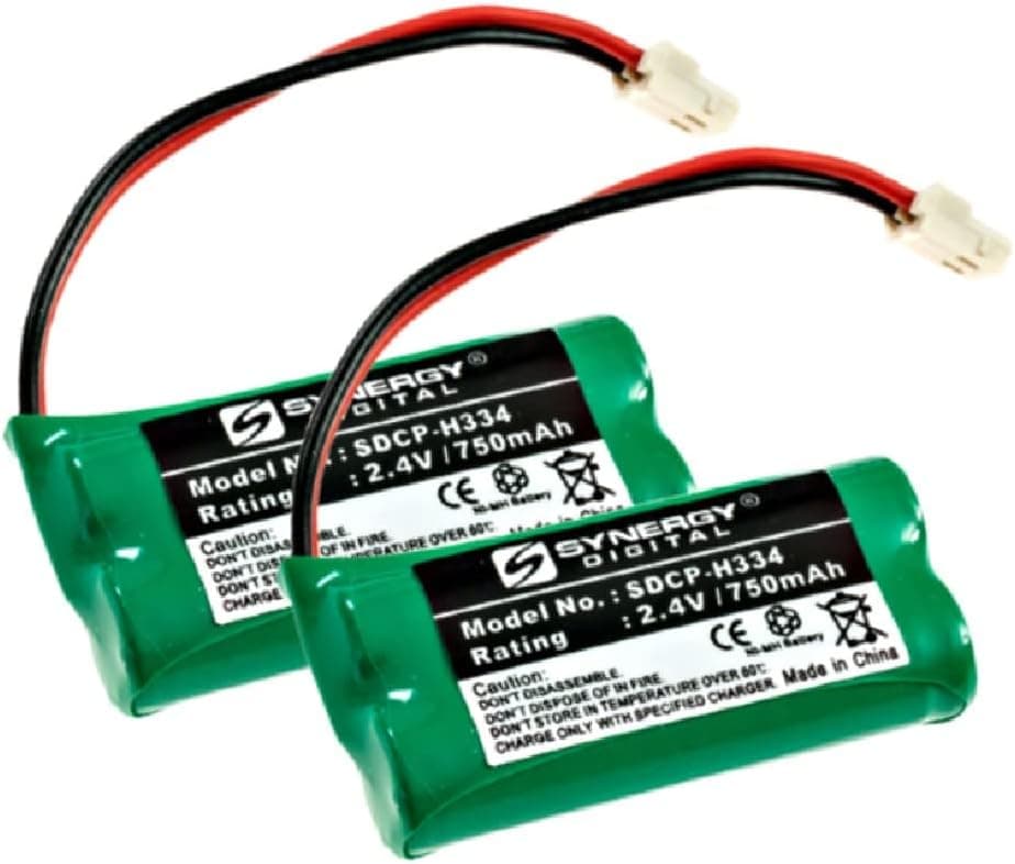 Synergy Digital Cordless Phone Battery, Compatible with Att EL52260 Cordless Phone Combo-Pack Includes: 2 x SDCP-H334 Batteries