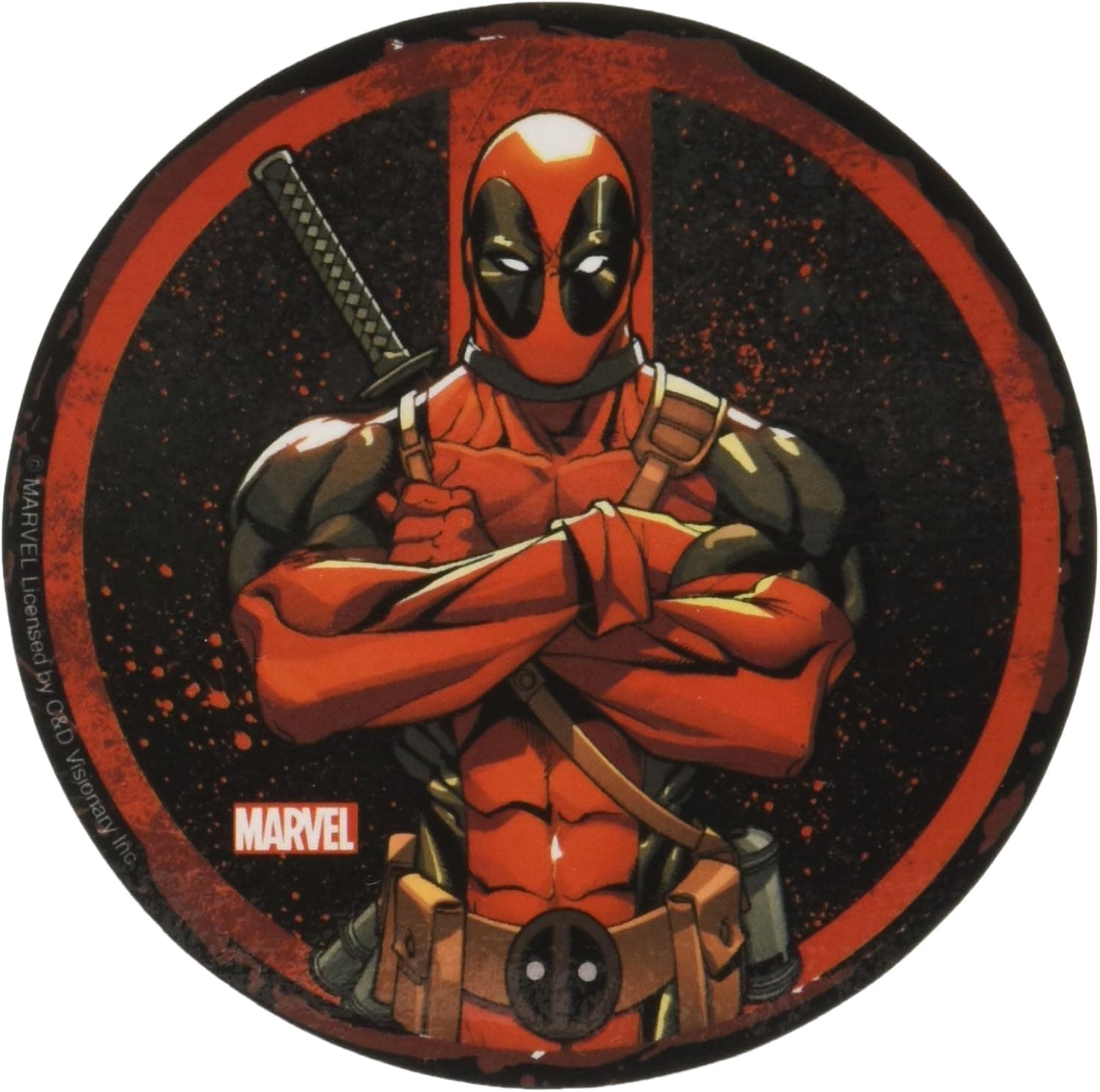 C&D Visionary Marvel Extreme Dead Pool Circle Sticker