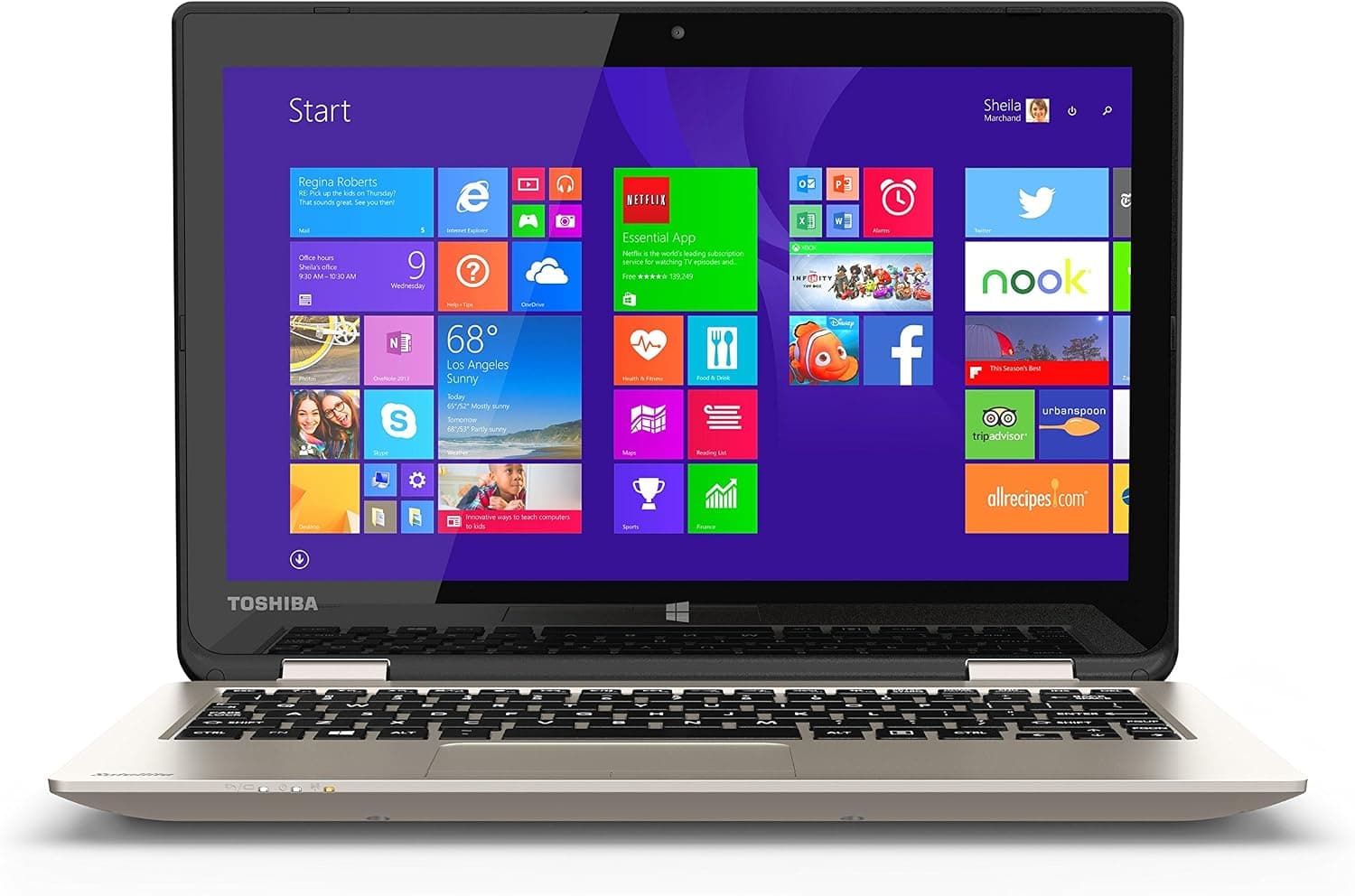 Toshiba Satellite Radius L15W-B1310 11.6-Inch 2 in 1 Touchscreen Laptop