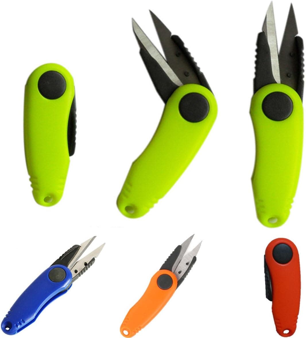 MENGDA Fish Use Scissors Accessories For Fishing Line Cut Clipper Multi-purpose Fishing Tackle Fold Scissor Shrimp-Shaped