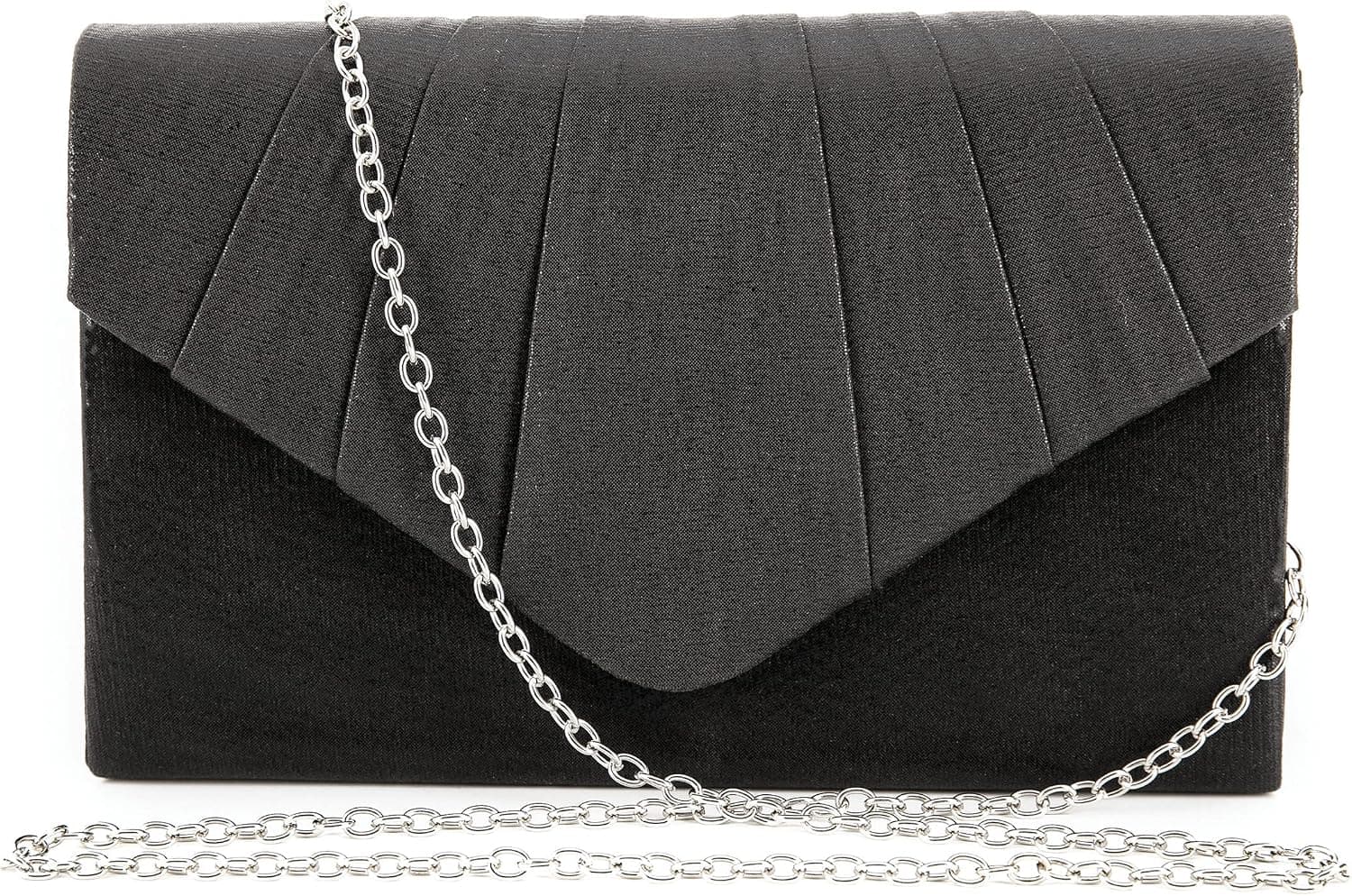 SUCCUNA Clutch Purses Envelope Evening Bag For Women Girl Charming Pleated Crossbody Handbags for Wedding Party Dating