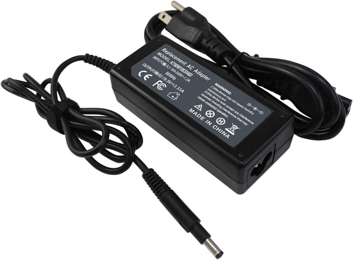 BE·Sell New AC Adapte Prower Charger 3.33V 19.5A 65Wh Compatible with HP Envy 4 Series 6 Series Sleekbook 4 Series 6 Series Spectre XT Ultrabook13 Pavilion Sleekbook 14 Series 15 Series Chromebook 14