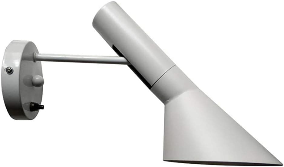 Wall Sconces AJ Wall Light fixtures Minimalist Nordic Modern White 1 Light Wall Lamp Adjustable Angle Head Wall Mounted Light Lamp Fixtures for Living Room Barn Aisle Corridor Porch Bar