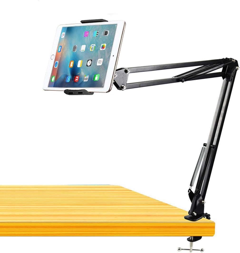 Phone Tablet Mount Holder,Tablet Arm Stand ,Cell Phone Mount 360° Rotation Articulating Arm Phone Mount Stand for 7-11inch Tablets/Mobile phonehone Apple iPhone/ipad Mini/ipad Air/Galaxy