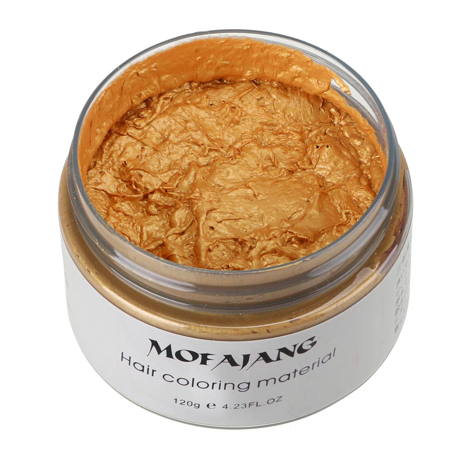 anmas rucci Unisex DIY Hair Color Wax Mud Dye Cream Temporary Modeling 120g (Gold)