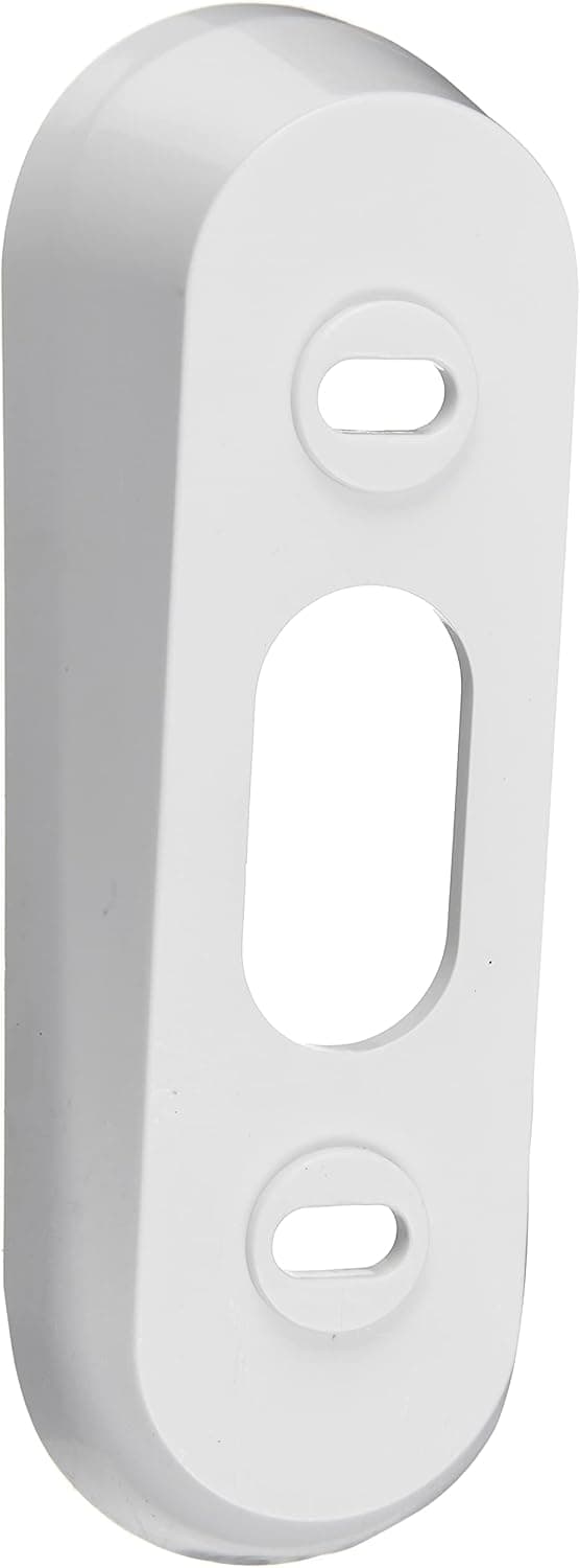 AirTech Home Automation Vertical Wedge and Base Bracket Replacement for Google Nest Hello Video Doorbell with10-20 Degree Downward View Compatible with Wired (White)