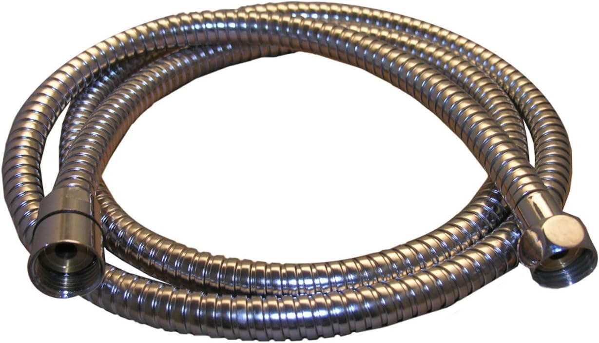 LASCO 08-2025 Chrome Plate Personal Shower Hose with 1/2-Inch Female Iron Pipe Ends, 69-Inch, Stainless Steel